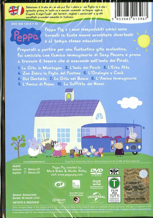 Peppa Pig. Gita scolastica e altre storie di Neville Astley,Mark Baker - DVD - 2