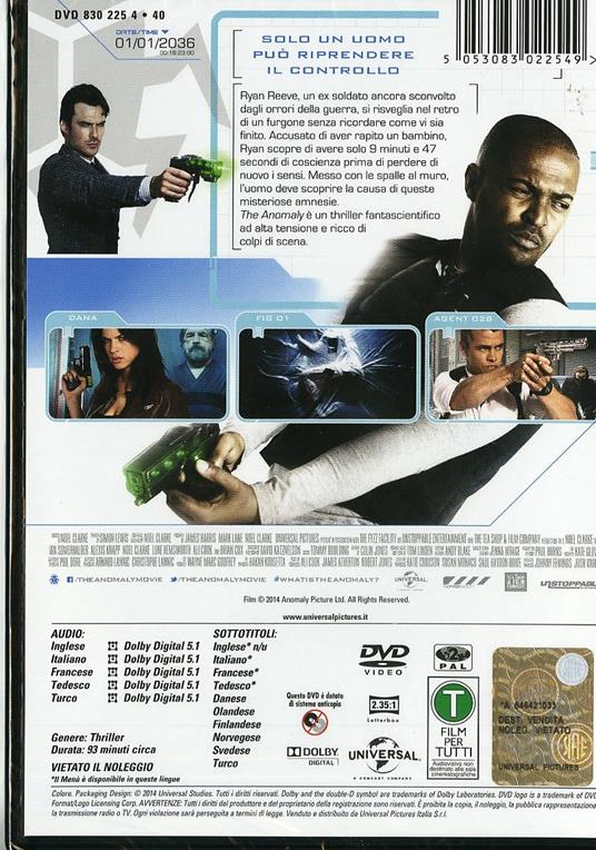 The Anomaly - DVD - Film di Noel Clarke Giallo | IBS