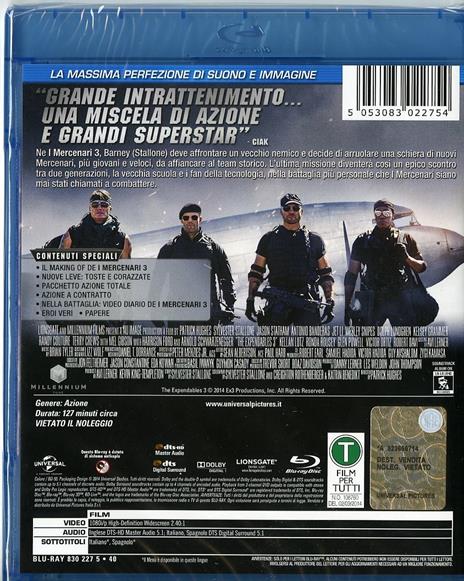 I mercenari 3. The Expendables - Blu-ray - Film di Patrick Hughes