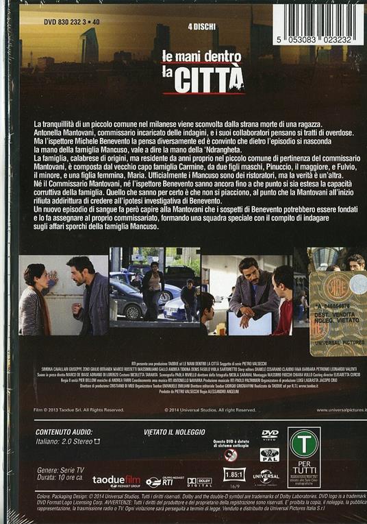 Le mani dentro la città. Stagione 1 (3 DVD) di Alessandro Angelini - DVD - 2