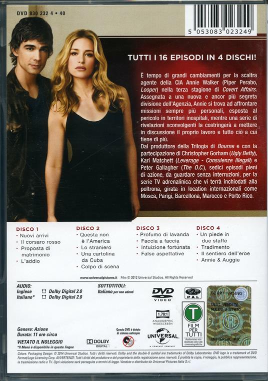 Covert Affairs. Stagione 3 (4 DVD) di Félix Enríquez Alcalá,Allan Kroeker,Kate Woods - DVD - 2
