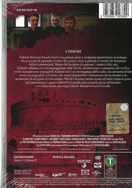 Il tredicesimo apostolo. Il prescelto (3 DVD) di Alexis Sweet - DVD - 2