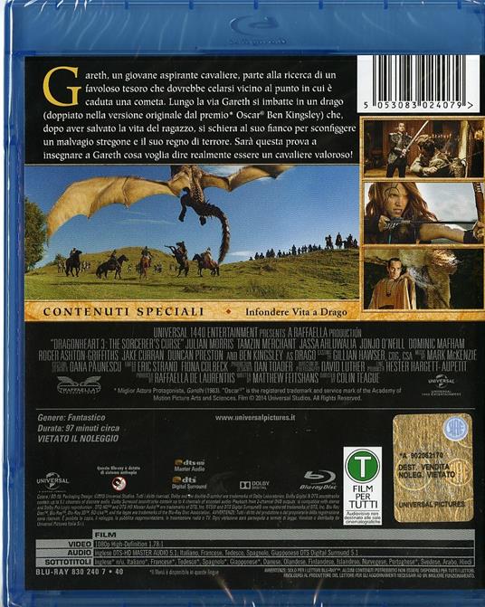 Dragonheart 3 di Colin Teague - Blu-ray - 2