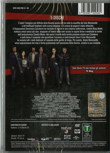 Squadra antimafia. Palermo oggi. Stagione 5 (5 DVD) di Beniamino Catena,Giacomo Martelli,Kristoph Tassin - DVD - 2