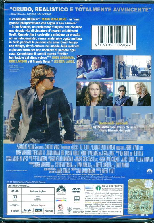 The Gambler di Rupert Wyatt - DVD - 2