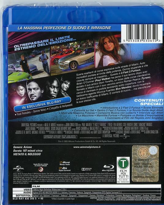 2 Fast 2 Furious di John Singleton - Blu-ray - 2