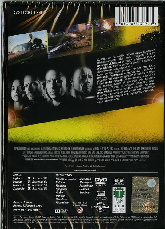 Fast & Furious 6 di Justin Lin - DVD - 2