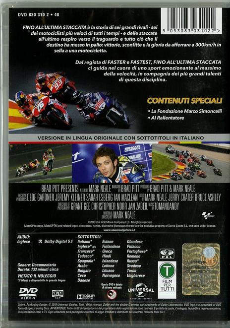 First. Fino all'ultima staccata di Mark Neale - DVD - 2