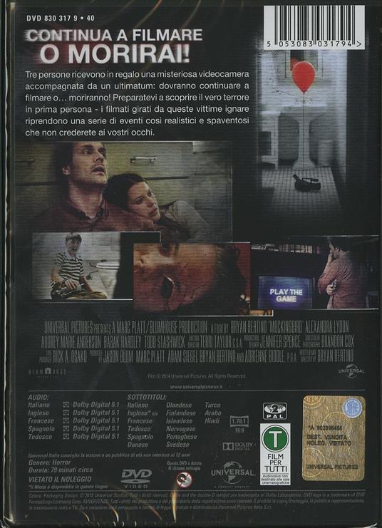 Mockingbird. In diretta dall'inferno di Bryan Bertino - DVD - 2