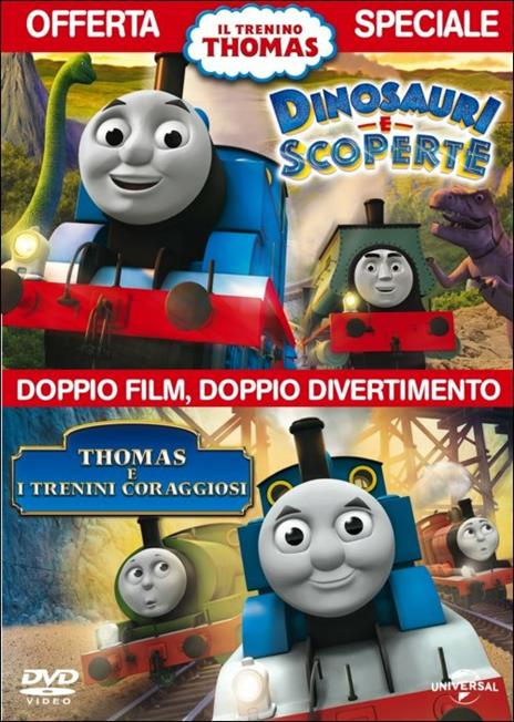 Il trenino Thomas. Dinosauri e scoperte. Thomas e i trenini coraggiosi di David Baas,John Gilluley,Rob Silvestri - DVD