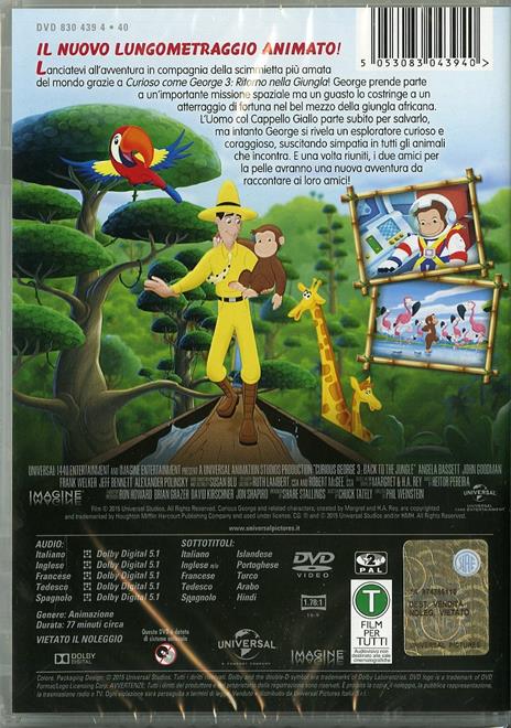 Curioso come George 3. Ritorno nella giungla (DVD) di Phil Weinstein - DVD - 2