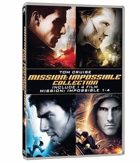 Mission: Impossible Collection (4 DVD) di J. J. Abrams,Brad Bird,Brian De Palma,John Woo