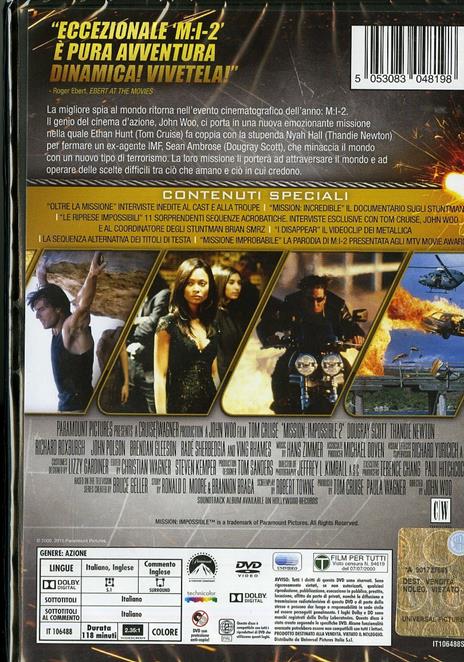 Mission: Impossible 2 di John Woo - DVD - 2