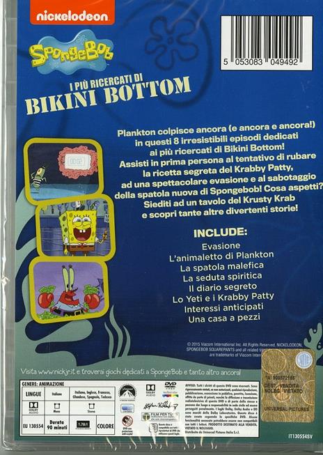 SpongeBob. I più ricercati di Bikini Bottom - DVD - 2