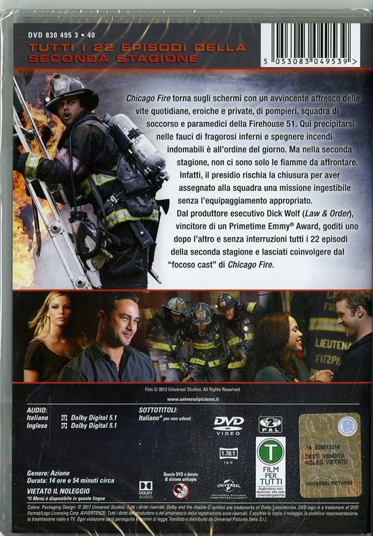 Chicago Fire. Stagione 2 (6 DVD) di Joe Chappelle,Jean de Segonzac,Tom DiCillo - DVD - 2