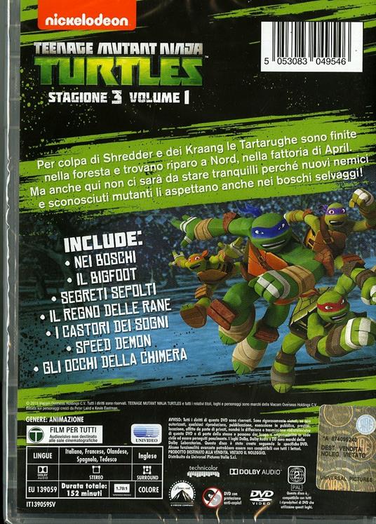 Teenage Mutant Ninja Turtles. Stagione 3. Vol. 1. Ritirata! - DVD - 2