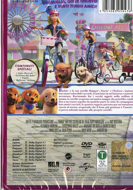 Barbie e il tesoro dei cuccioli di Andrew Taw - DVD - 2