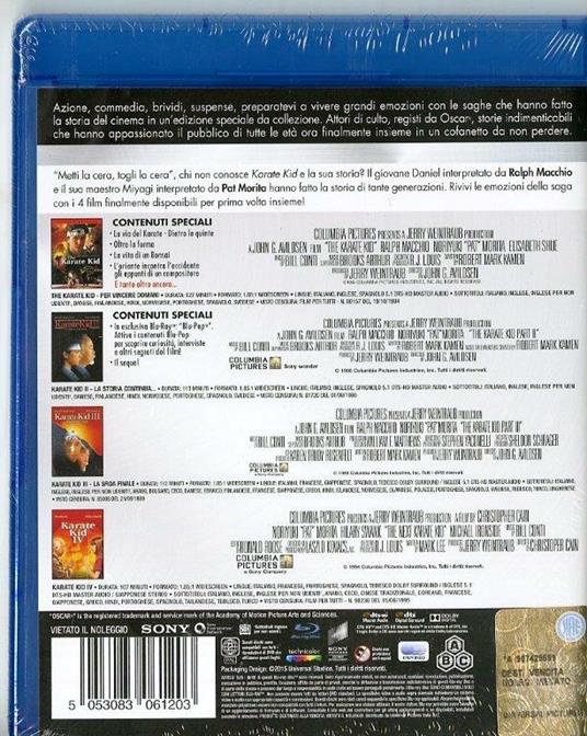 Karate Kid. Master Collection (4 Blu-ray) di John G. Avildsen,Christopher Cain - 2