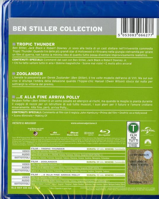 Ben Stiller Collection (3 Blu-ray) di Ben Stiller,John Hamburg - 2