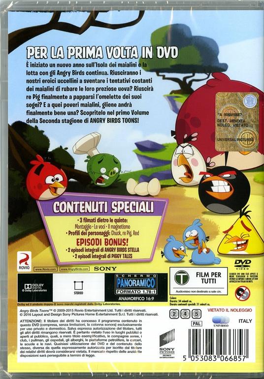 Angry Birds Toon. Stagione 2. Vol. 1 di Kim Helminen - DVD - 2
