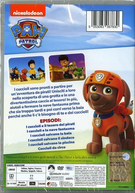Paw Patrol. I cuccioli e il tesoro dei pirati - DVD - 2