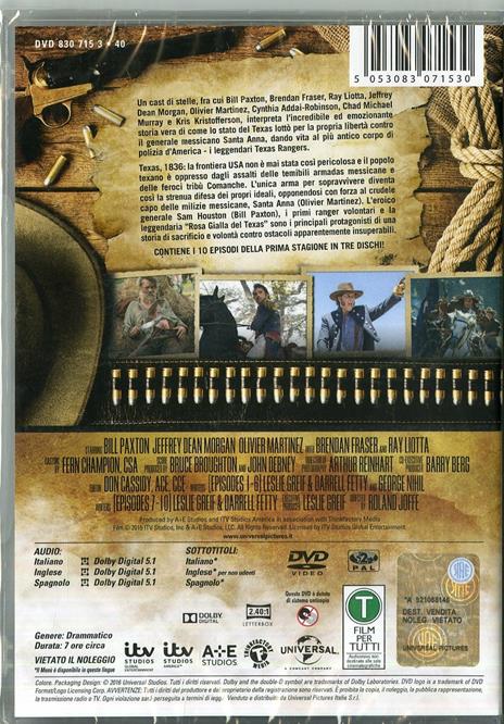 Texas Rising. Stagione 1 (Serie TV ita) (3 DVD) di Roland Joffé - DVD - 2
