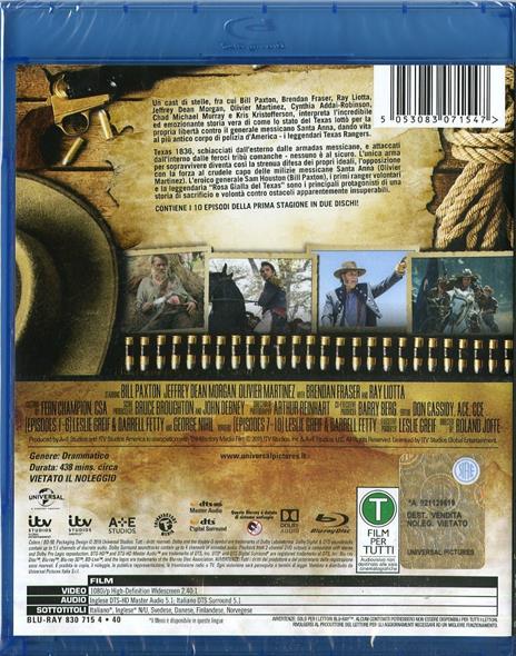 Texas Rising. Stagione 1 (Serie TV ita) (2 Blu-ray) di Roland Joffé - Blu-ray - 2