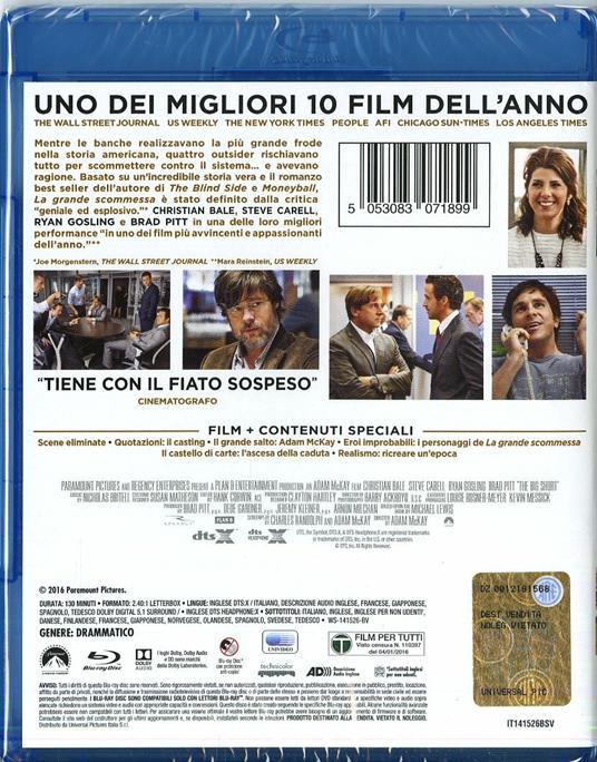 La grande scommessa di Adam McKay - Blu-ray - 2