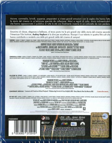 Audrey Hepburn. Master Collection (4 Blu-ray) di George Cukor,Stanley Donen,Blake Edwards,Billy Wilder - 2