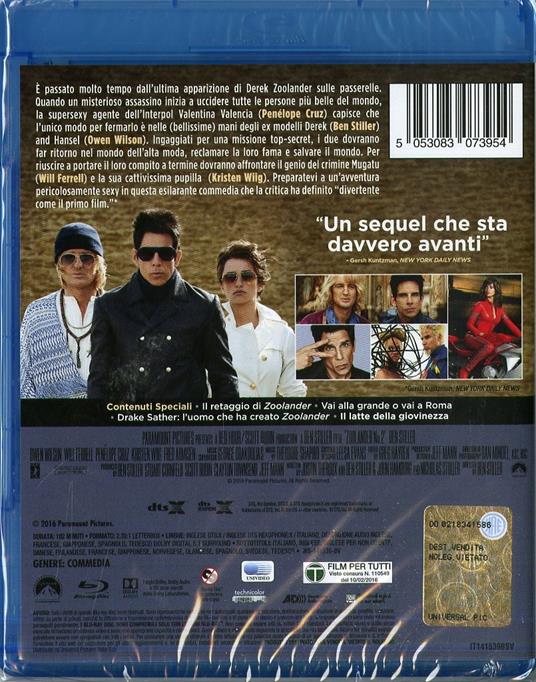 Zoolander 2 di Ben Stiller - Blu-ray - 8