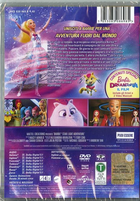 Barbie. Avventura stellare (2 DVD) di Andrew Tan,Michael Goguen - DVD - 2
