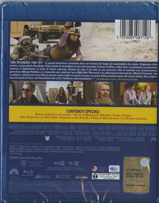 Whiskey Tango Foxtrot di Glenn Ficarra,John Requa - Blu-ray - 2