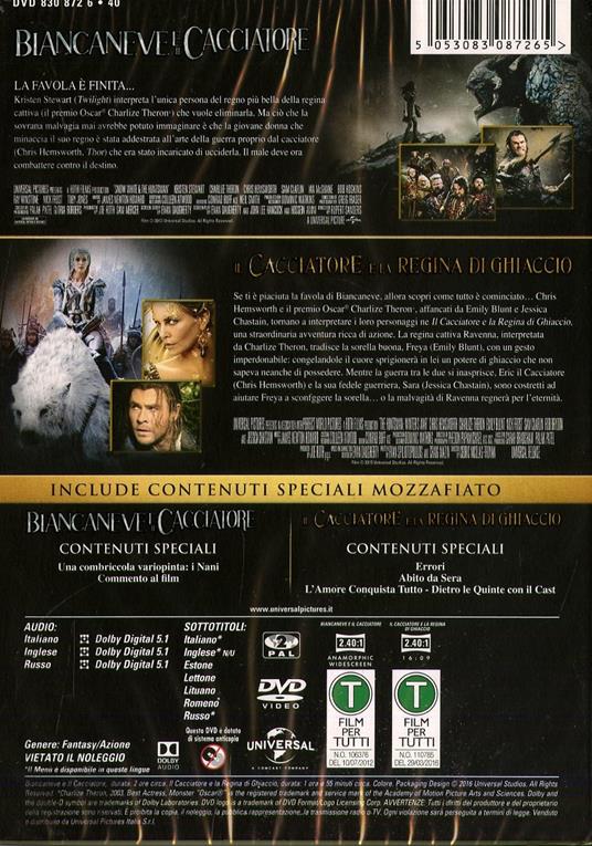 Biancaneve e il cacciatore collection (2 DVD) di Cedric Nicolas-Troyan,Rupert Sanders - 2