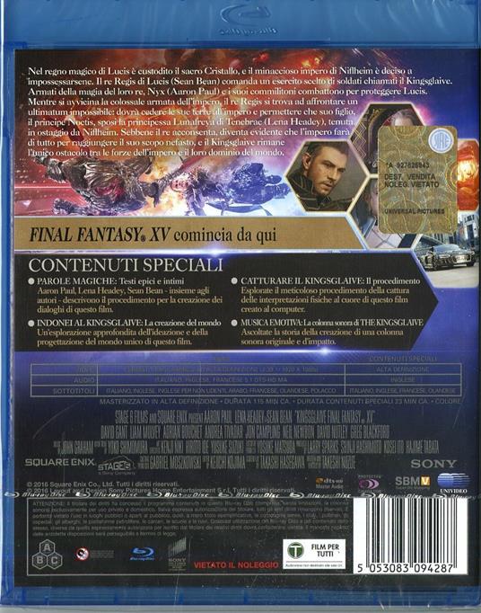 Final Fantasy XV. Kingsglaive di Takeshi Nozue - Blu-ray - 2