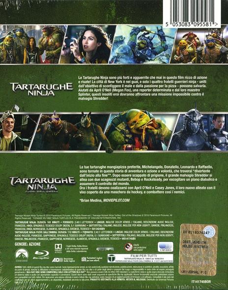 Tartarughe Ninja 1 - 2 (2 Blu-ray) di Dave Green - 2