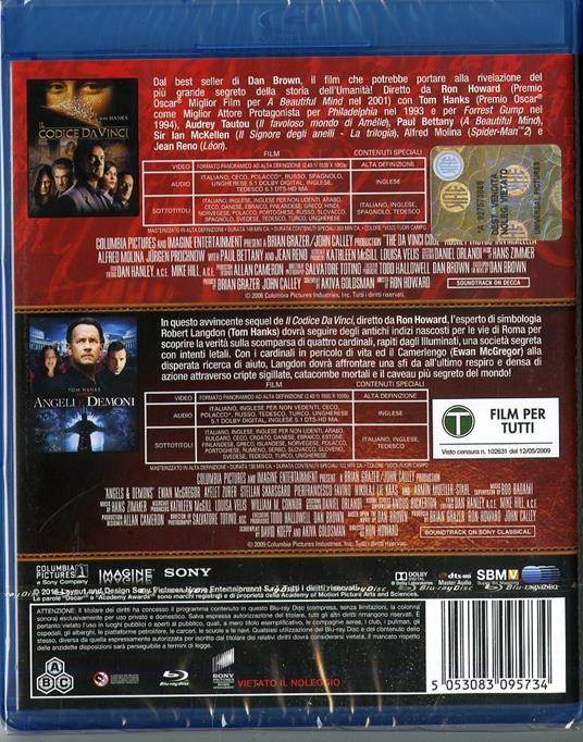 Angeli e demoni. Il codice da Vinci (3 Blu-ray) di Ron Howard - 2
