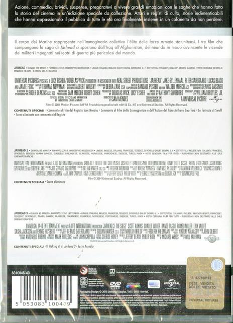 Jarhead. Master Collection (3 DVD) di William Kaufman,Sam Mendes,Don Michael Paul - 2