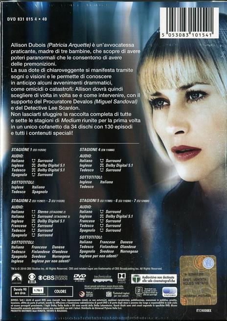 Medium. Stagione 1 - 7 (34 DVD) di Aaron Lipstadt,Peter Werner,Vincent Misiano,Arlene Sanford,Larry Teng - DVD - 2