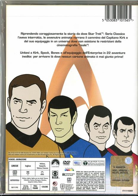 Star Trek. Serie animata (4 DVD) di Bill Reed,Hal Sutherland - DVD - 2