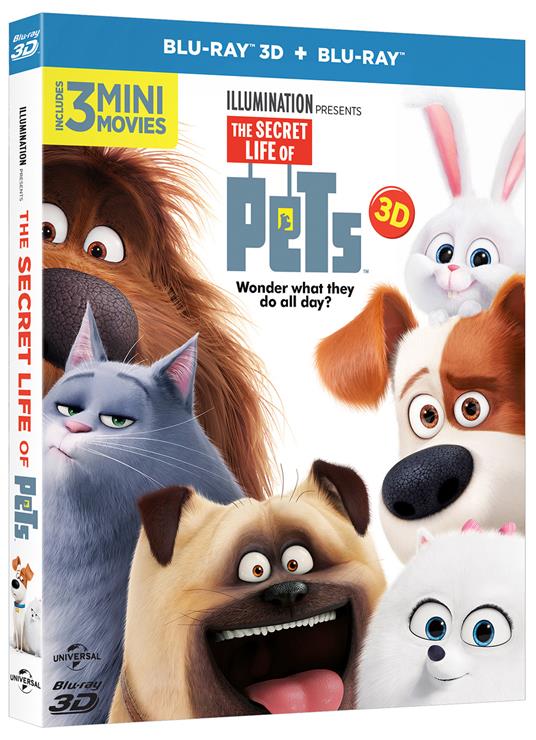 Pets. Vita da animali 3D (Blu-ray + Blu-ray 3D) di Yarrow Cheney,Chris Renaud - 2