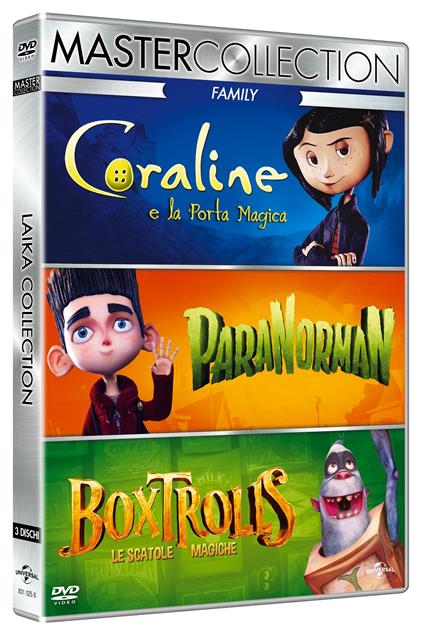 Family Box Collection. Coraline, ParaNorman, Box Trolls (3 DVD) di Chris Butler,Sam Fell,Henry Selick,Graham Annable