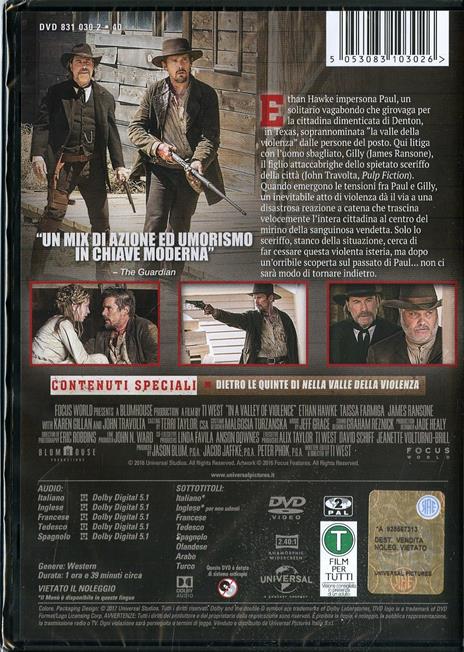 Nella valle della violenza di Ti West - DVD - 2