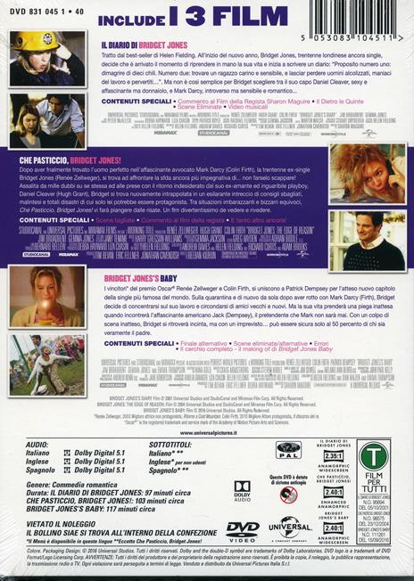 Bridget Jones Collection (3 DVD) di Beeban Kidron,Sharon Maguire - 2