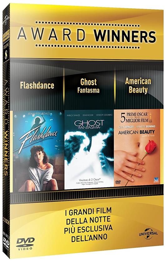 Flashdance. Ghost. American Beauty. Oscar Collection (3 DVD) di Adrian Lyne,Sam Mendes,Jerry Zucker