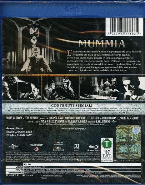 La Mummia (1932). Horror Maniacs (2 DVD) di Karl Freund - DVD - 2