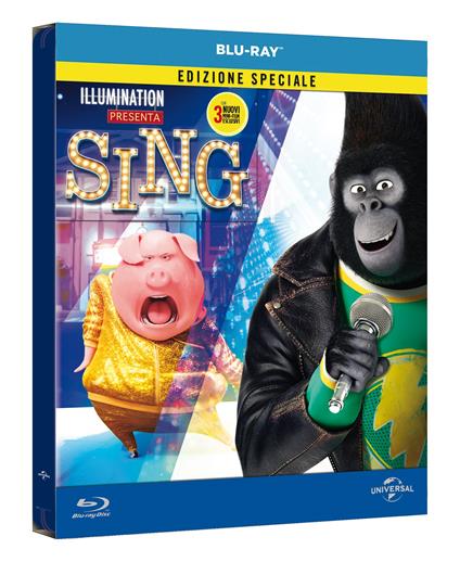 Sing. Con Steelbook di Christophe Lourdelet,Garth Jennings - Blu-ray