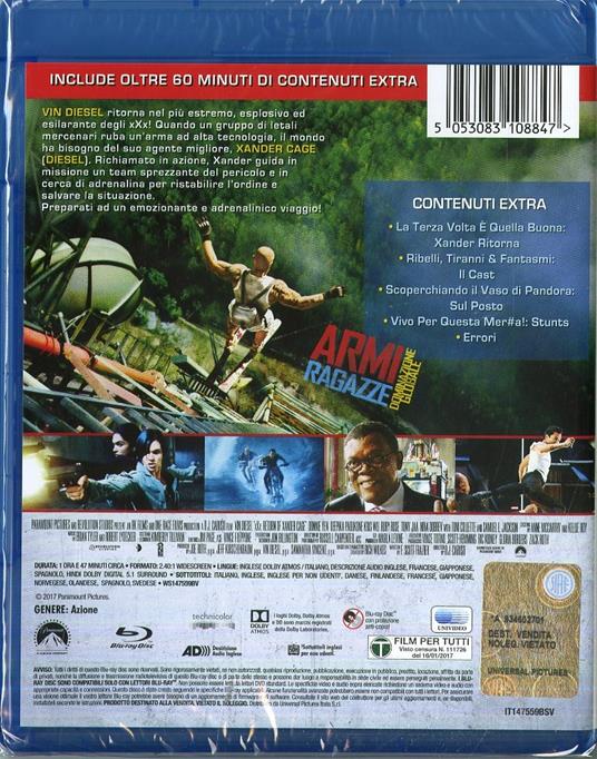 xXx. Il ritorno di Xander Cage (Blu-ray) di D. J. Caruso - Blu-ray - 2