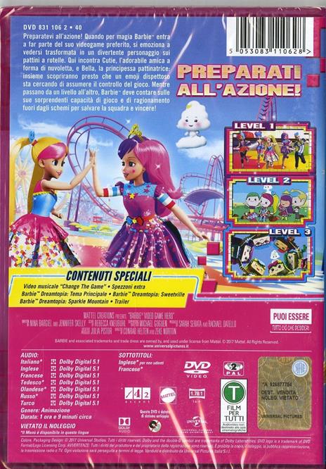 Barbie nel mondo dei videogame (DVD) di Conrad Helten,Zeke Norton - DVD - 2