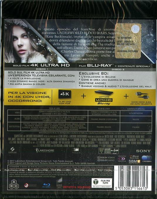 Underworld. Blood Wars (Blu-ray + Blu-ray 4K Ultra HD) di Anna Foerster - 2