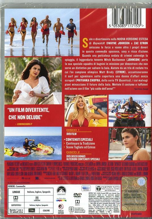 Baywatch. Versione estesa (2 DVD) di Seth Gordon - DVD - 2